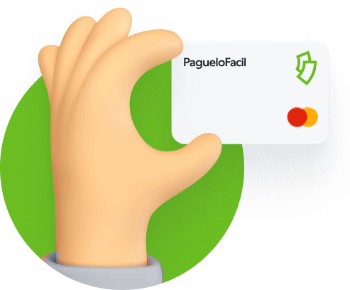 Tarjeta personal PagueloFacil de MasterCard