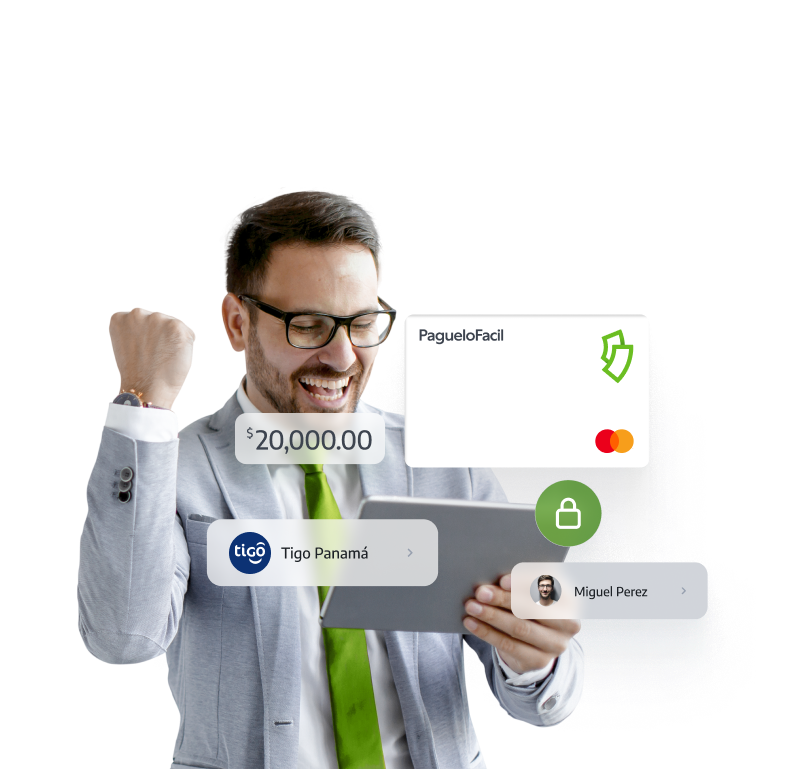 Tarjeta business MasterCard de Paguelo Facil