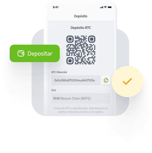 deposita criptomonedas a tu wallet con diferentes métodos de pago